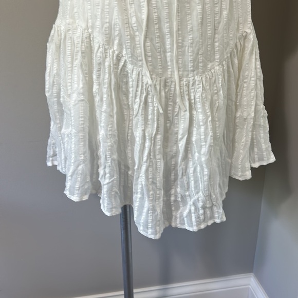 MODERN CITIZEN White Short Sleeve Open Back Dress Cottage Core Dress Sz S NEW - Picture 8 of 10